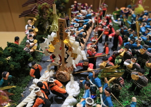 御柱のジオラマ