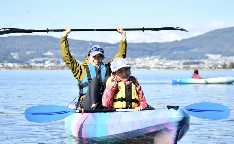 諏訪湖カヤック